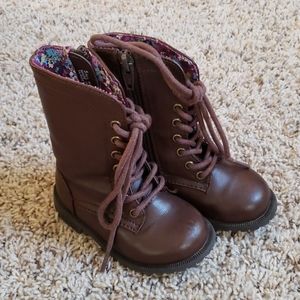 Cherokee Brand - zipper/ lace up Brown Boots